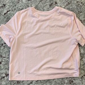 Lululemon Athletica Blush Pink Short Sleeve Top